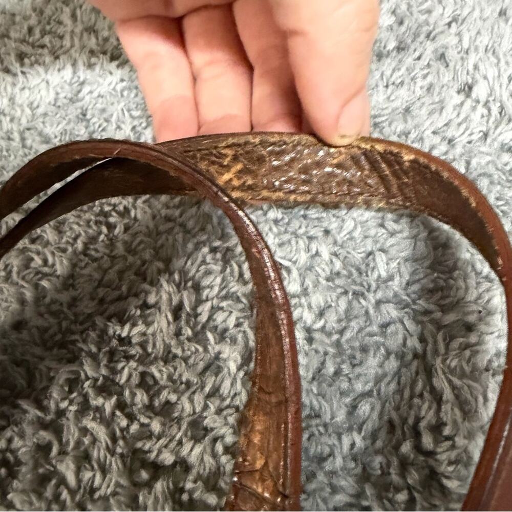 Vintage Brahmin Black Leather and Toasted Almond Women's Handbag Set - Picture 13 of 15